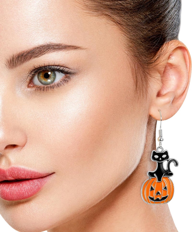 Fullive Thanksgiving Earrings, Fall Stud Dangle Turkey Earrings, Hypoallergenic Thanksgiving Accessory for Women Adult - Image 5